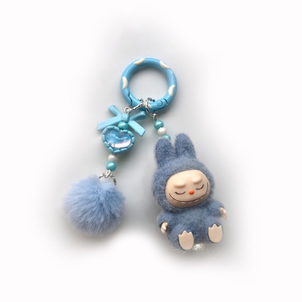 Nwt Mini Labubu Bag Charm Key Chain - Picture 2 of 4